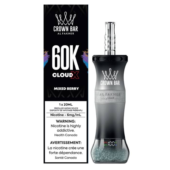 Crown Bar Cloud X 60K - Mixed Berry