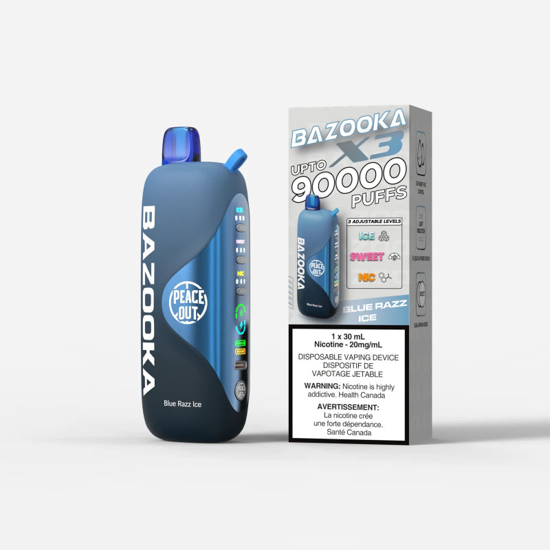 Bazooka X3 90K — Blue Razz Ice