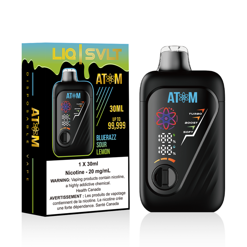Atom 99K — Bluerazz Sour Lemon