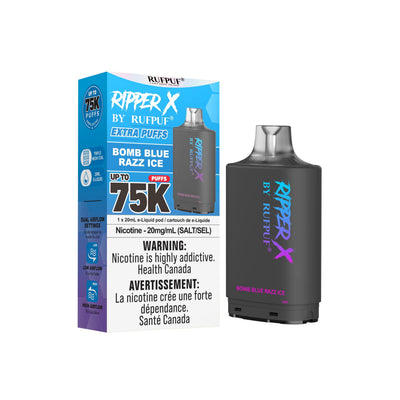 Ripper X 75K — Bomb Blue Razz Ice