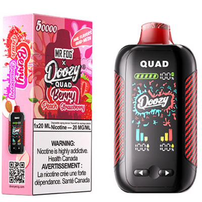 Mr. Fog Doozy Quad — Berry Peach + Berry Strawberry