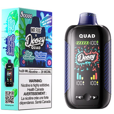 Mr. Fog Doozy Quad — Blue Rancher + Blackberry Blueberry