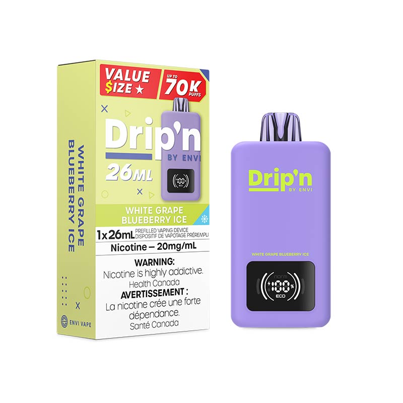 Drip'n 70K 26ml — White Grape Blueberry Ice