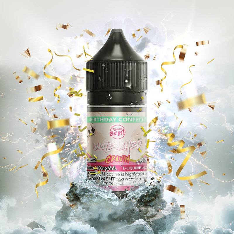 Flavour Beast Unleashed Cravin Salts — Birthday Confetti