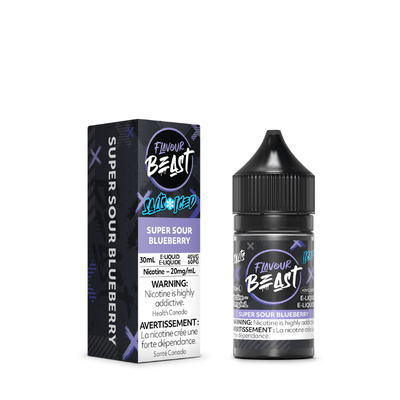 Flavour Beast Salts 60mL — Super Sour Blueberry - 20mg