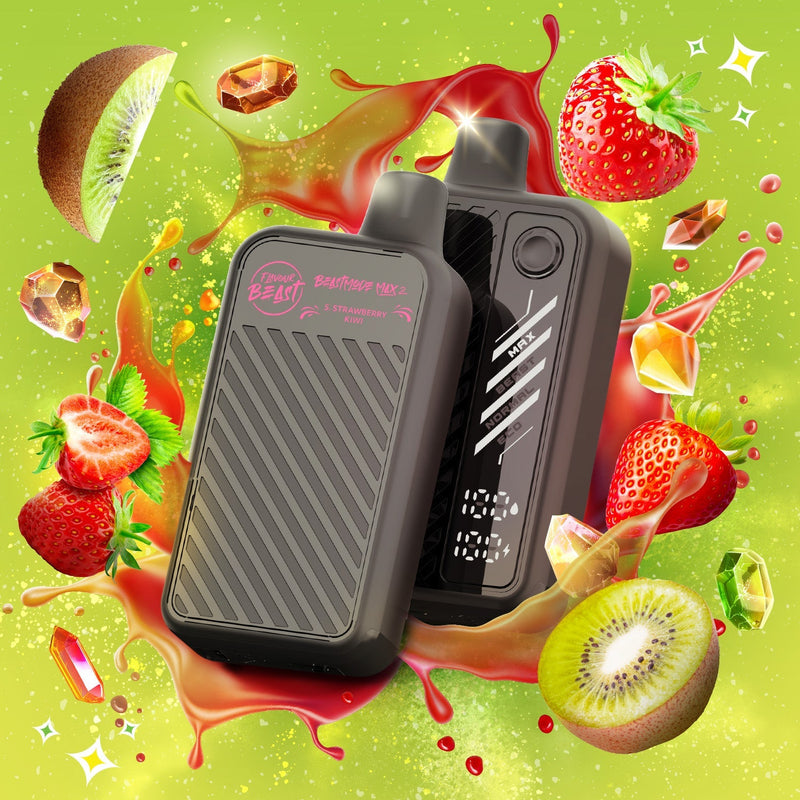 Flavour Beast Beast Mode Max 2 — Sour Gushin' Strawberry Kiwi