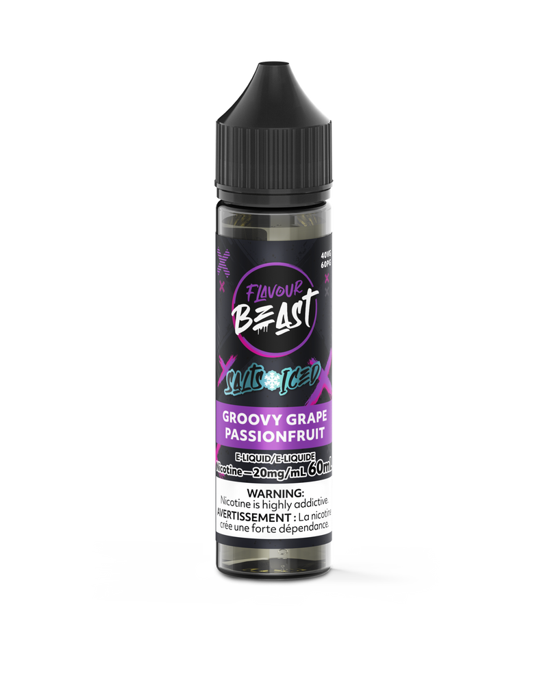 Flavour Beast Salts 60mL — Groovy Grape Passionfruit Iced - 20mg