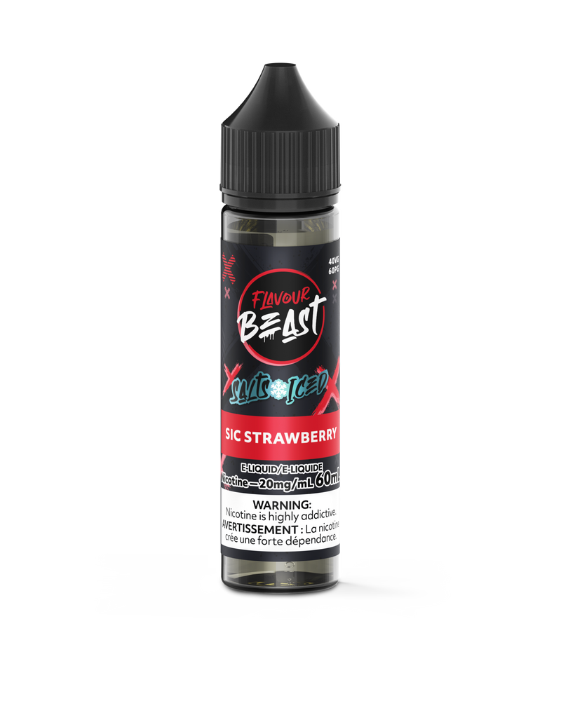 Flavour Beast Salts 60mL — Sic Strawberry Iced - 20mg