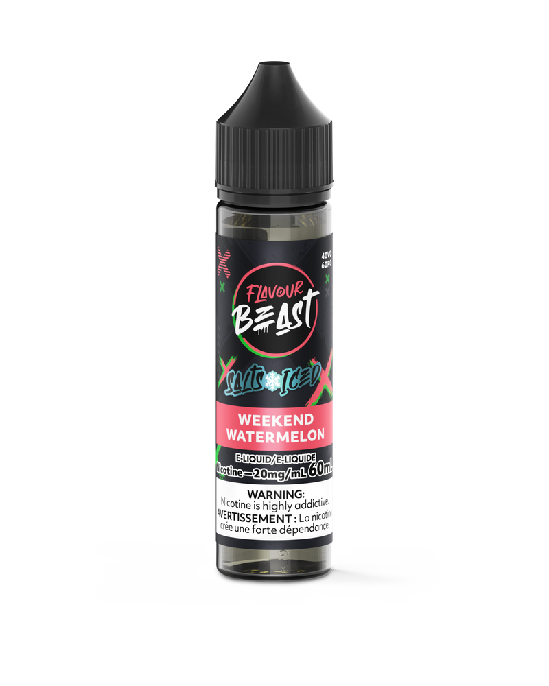 Flavour Beast Salts 60mL — Weekend Watermelon Iced - 20mg