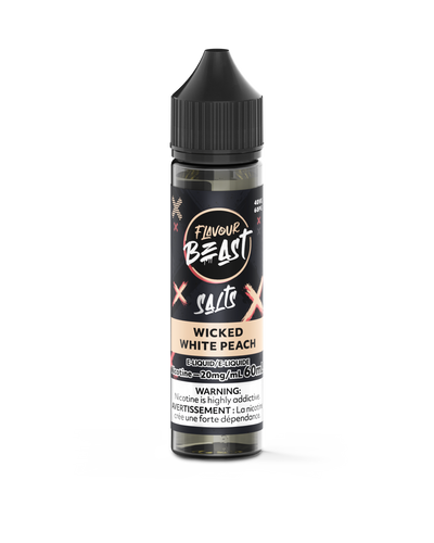 Flavour Beast Salts 60mL — Wicked White Peach - 20mg