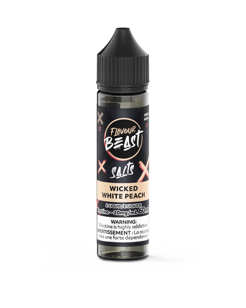 Flavour Beast Salts 60mL — Wicked White Peach - 20mg