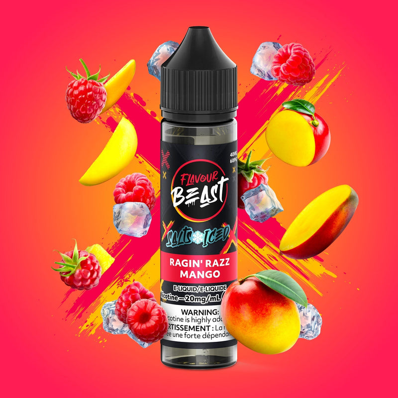 Flavour Beast Salts 30mL — Ragin' Razz Mango Iced - 20mg