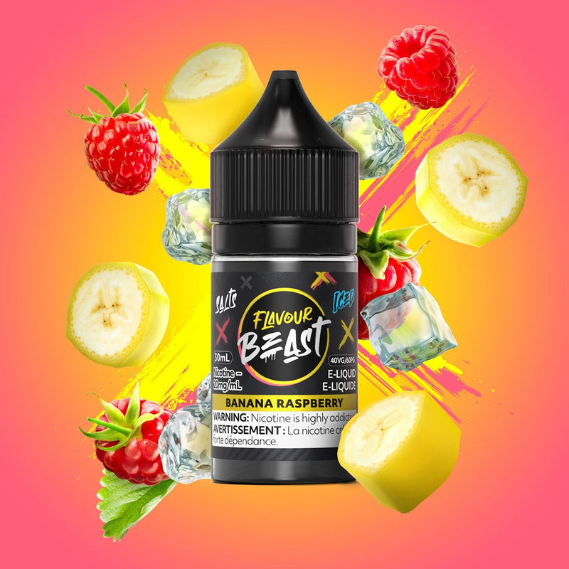 Flavour Beast Salts 30mL — Banana Raspberry Iced - 20mg