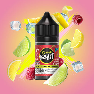 Flavour Beast Salts 30mL — MTN Citrus Raspberry Iced - 20mg