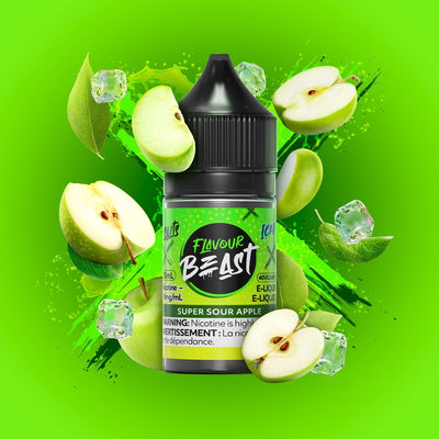Flavour Beast Salts 30mL — Super Sour Apple Iced - 20mg