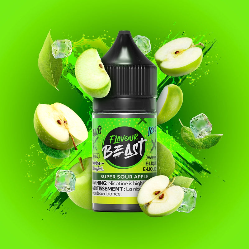Flavour Beast Salts 30mL — Super Sour Apple Iced - 20mg