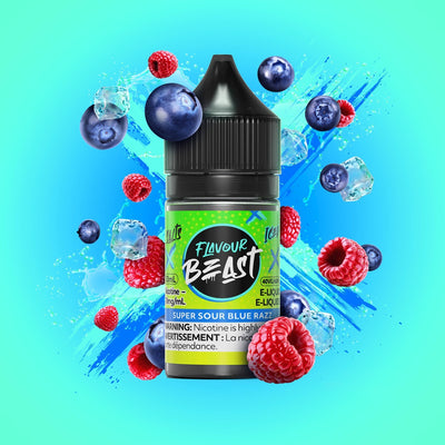 Flavour Beast Salts 30mL — Super Sour Blue Razz Iced - 20mg