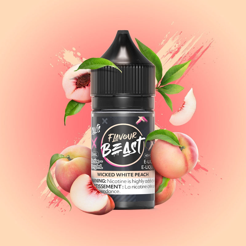 Flavour Beast Salts 30mL — Wicked White Peach - 20mg