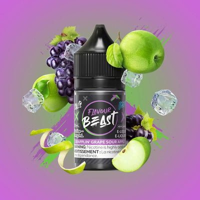 Flavour Beast Salts 30mL — Grapplin' Grape Sour Apple Iced - 20mg