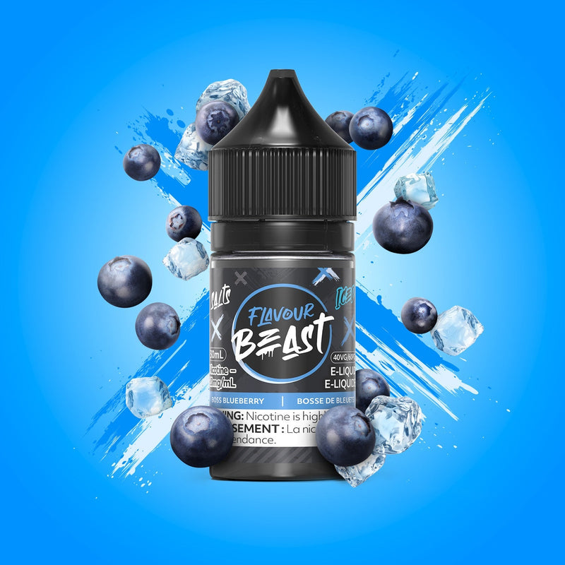 Flavour Beast Salts 30mL — Boss Blueberry Iced - 20mg