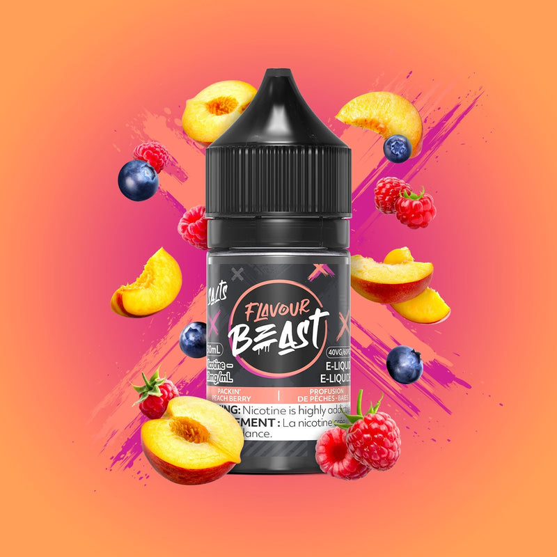 Flavour Beast Salts 30mL — Packin' Peach Berry - 20mg