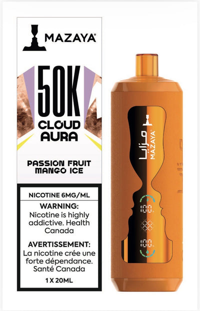 Mazaya 50K Cloud Aura — Passion Fruit Mango Ice