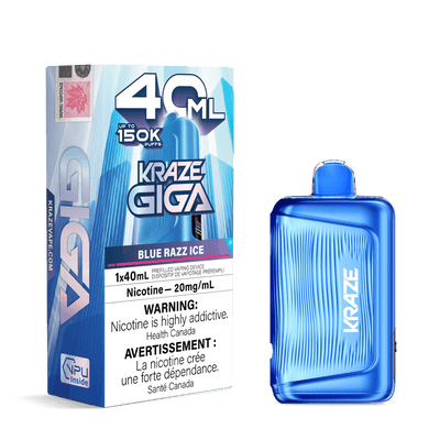 Kraze Giga 150K — Blue Razz Ice