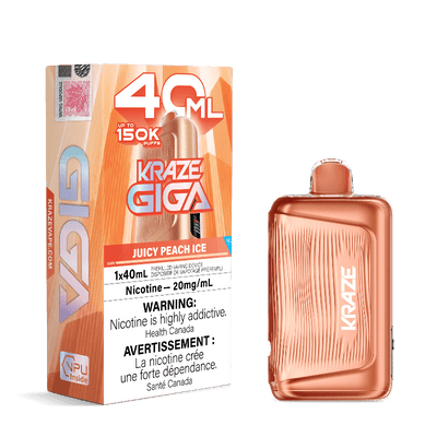 Kraze Giga 150K — Juicy Peach Ice