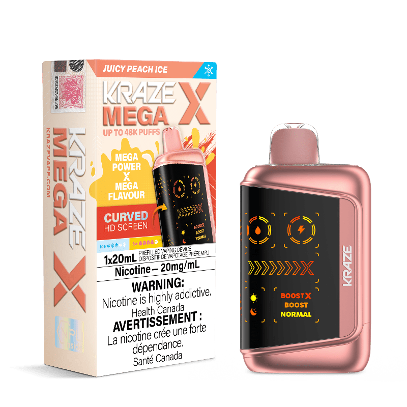 Kraze Mega X 48K — Juicy Peach Ice