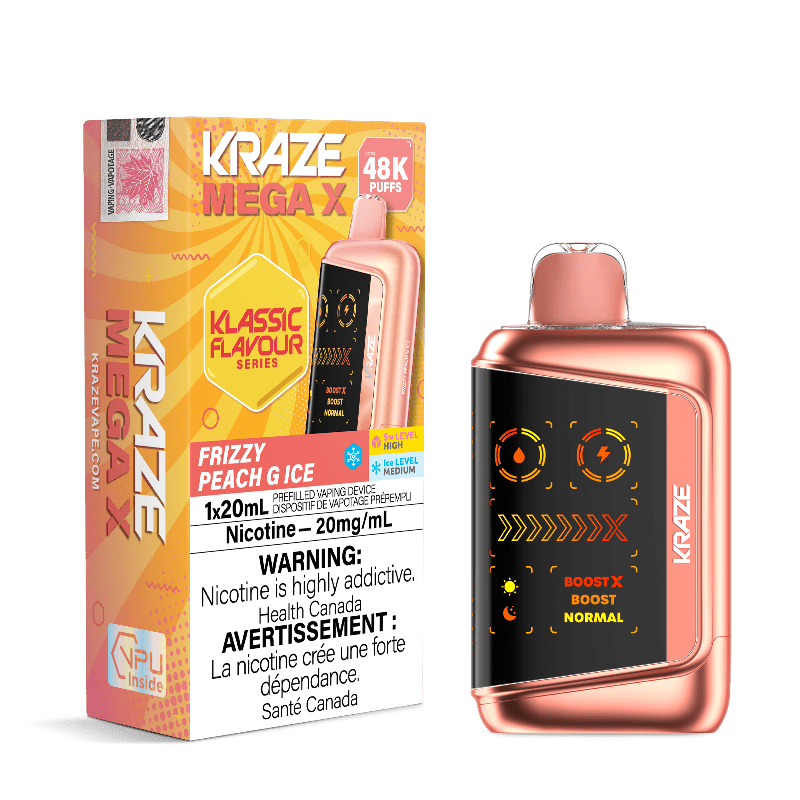 Kraze Mega X 48K — Frizzy Peach G Ice