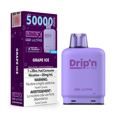 Level X G2 Ultra Drip'n Pod — Grape Ice