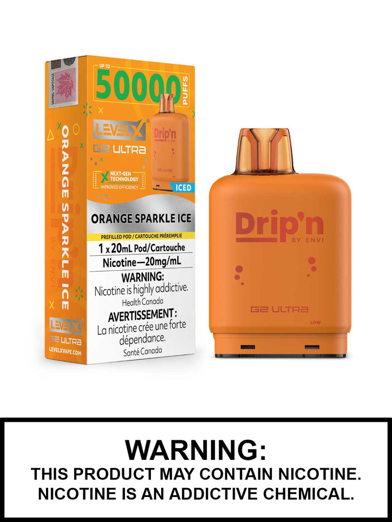Level X G2 Ultra Drip'n Pod — Orange Sparkle Ice