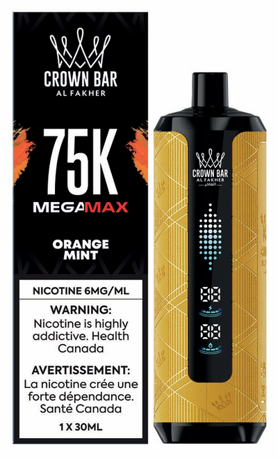 Crown Bar Mega Max 75k - Orange Mint