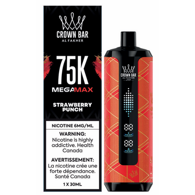 Crown Bar Mega Max 75k - Strawberry Punch