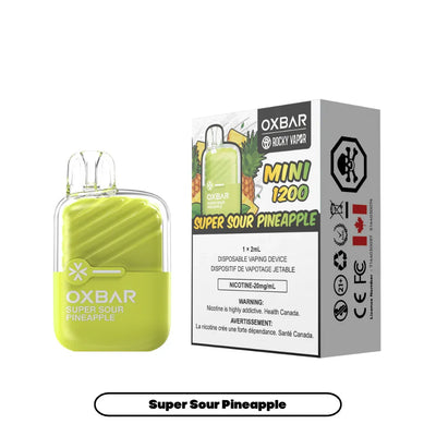 OXBAR Mini 1200 — Super Sour Pineapple
