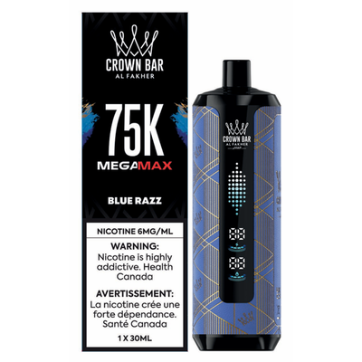 Crown Bar Mega Max 75k - Blue Razz