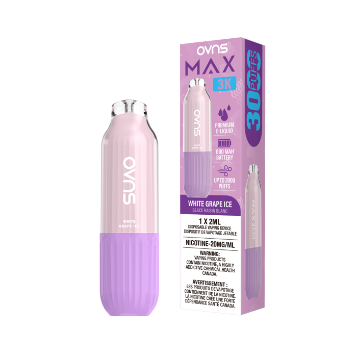 OVNS Max — White Grape Ice