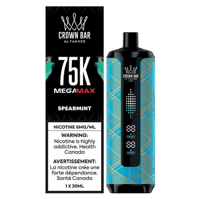 Crown Bar Mega Max 75k - Spearmint