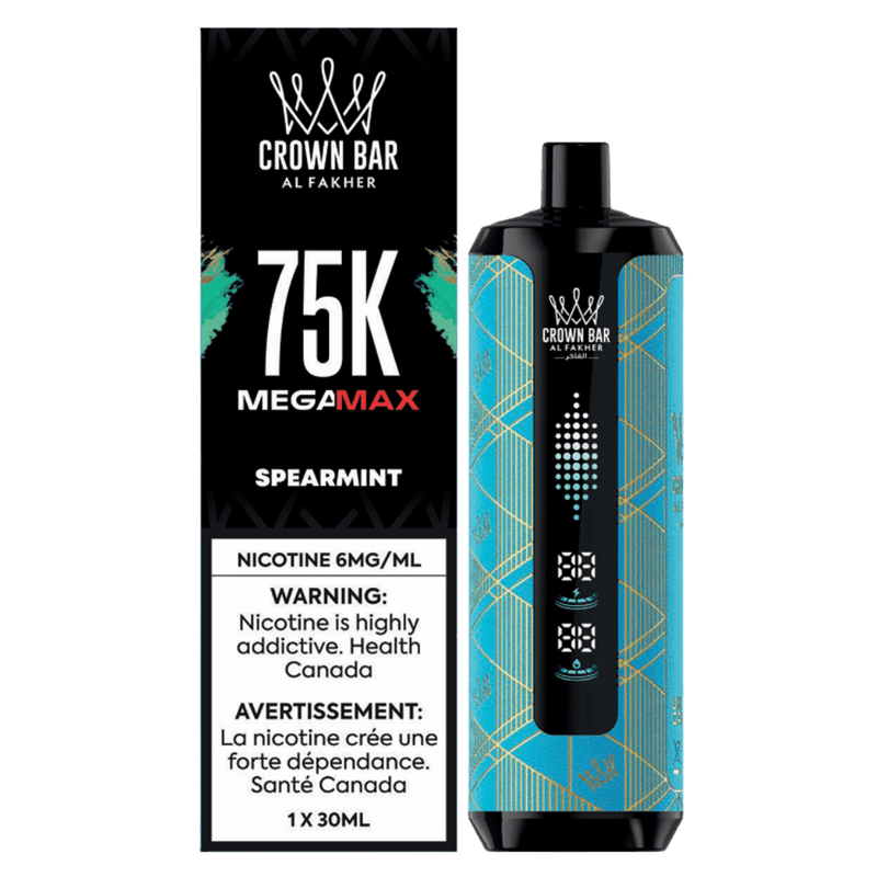 Crown Bar Mega Max 75k - Spearmint