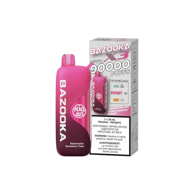 Bazooka X3 90K — Watermelon Strawberry Twist