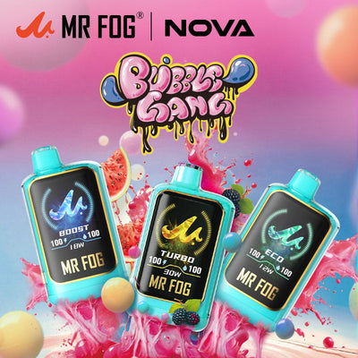 Mr. Fog Nova 36K — Blue Razz Strawberry