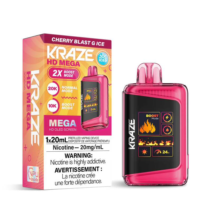 Kraze 20K — Cherry Blast G Ice