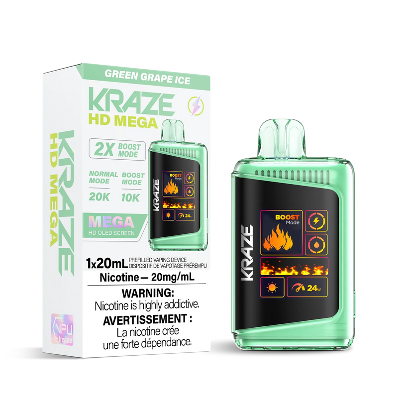 Kraze 20K — Green Grape Ice