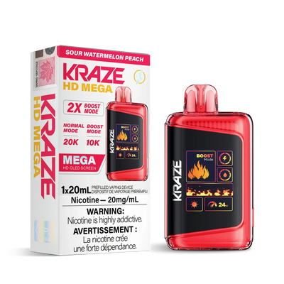 Kraze 20K — Sour Watermelon Peach