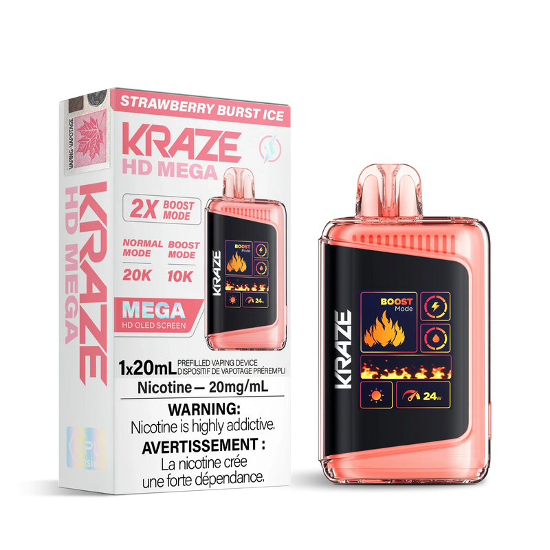 Kraze 20K — Strawberry Burst Ice