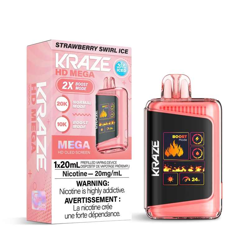 Kraze 20K — Strawberry Swirl