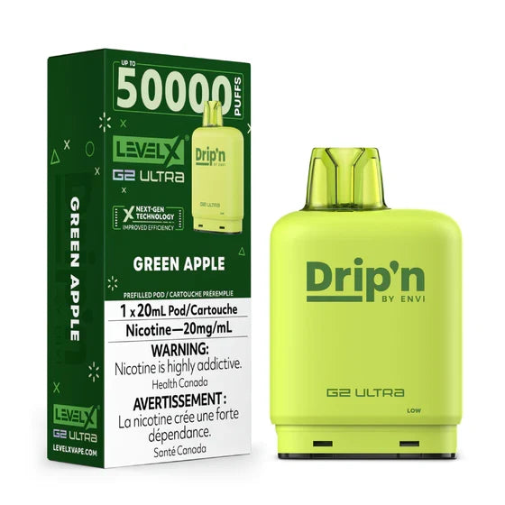 Level X G2 Ultra Drip'n Pod — Green Apple
