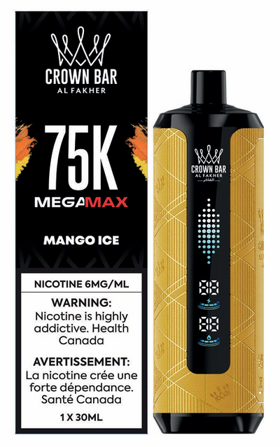 Crown Bar Mega Max 75k - Mango Ice