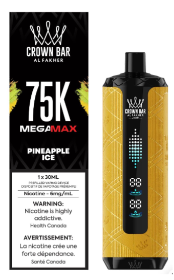Crown Bar Mega Max 75k - Pineapple Ice