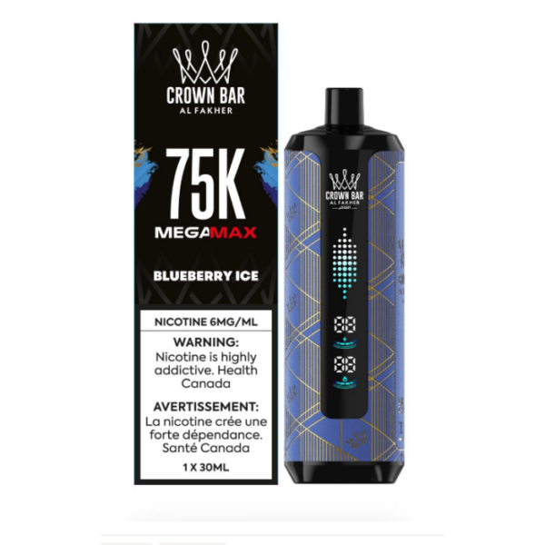 Crown Bar Mega Max 75k - Blueberry Ice